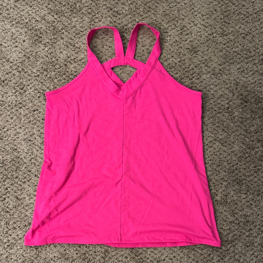 Torrid Hot Pink Strappy Tank Top